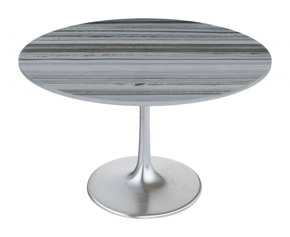 ZuoMod Star City Dining Table 48" Gray 109446