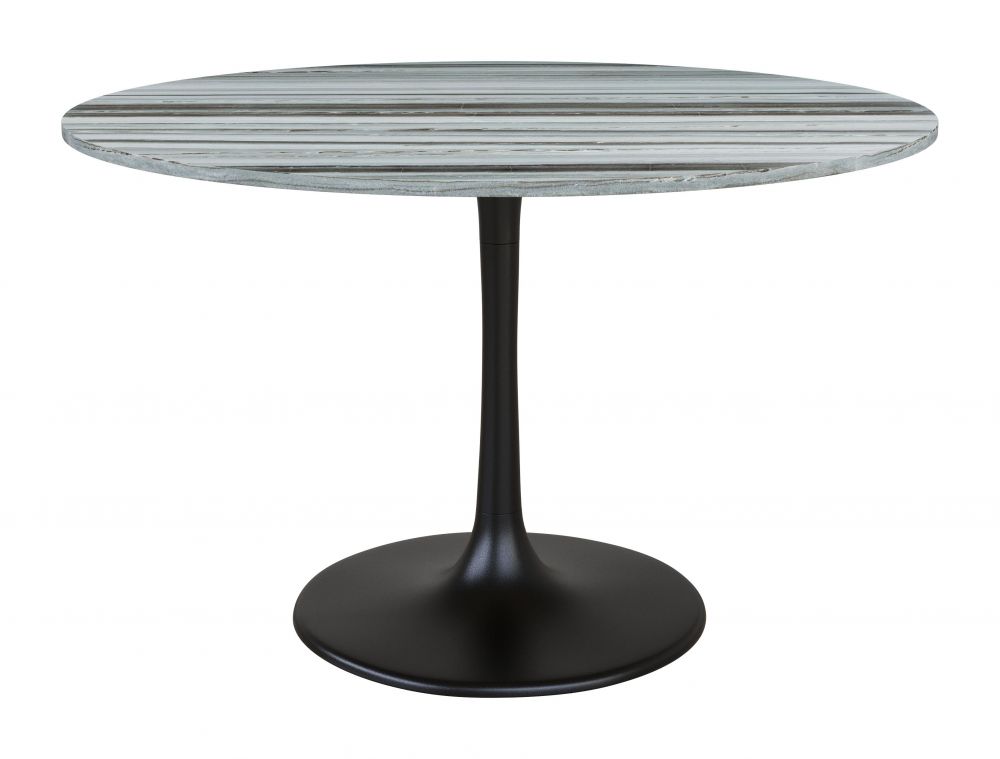 ZuoMod Central City Dining Table Gray & Black 109447