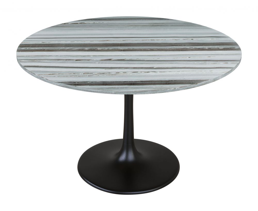 ZuoMod Central City Dining Table Gray & Black 109447