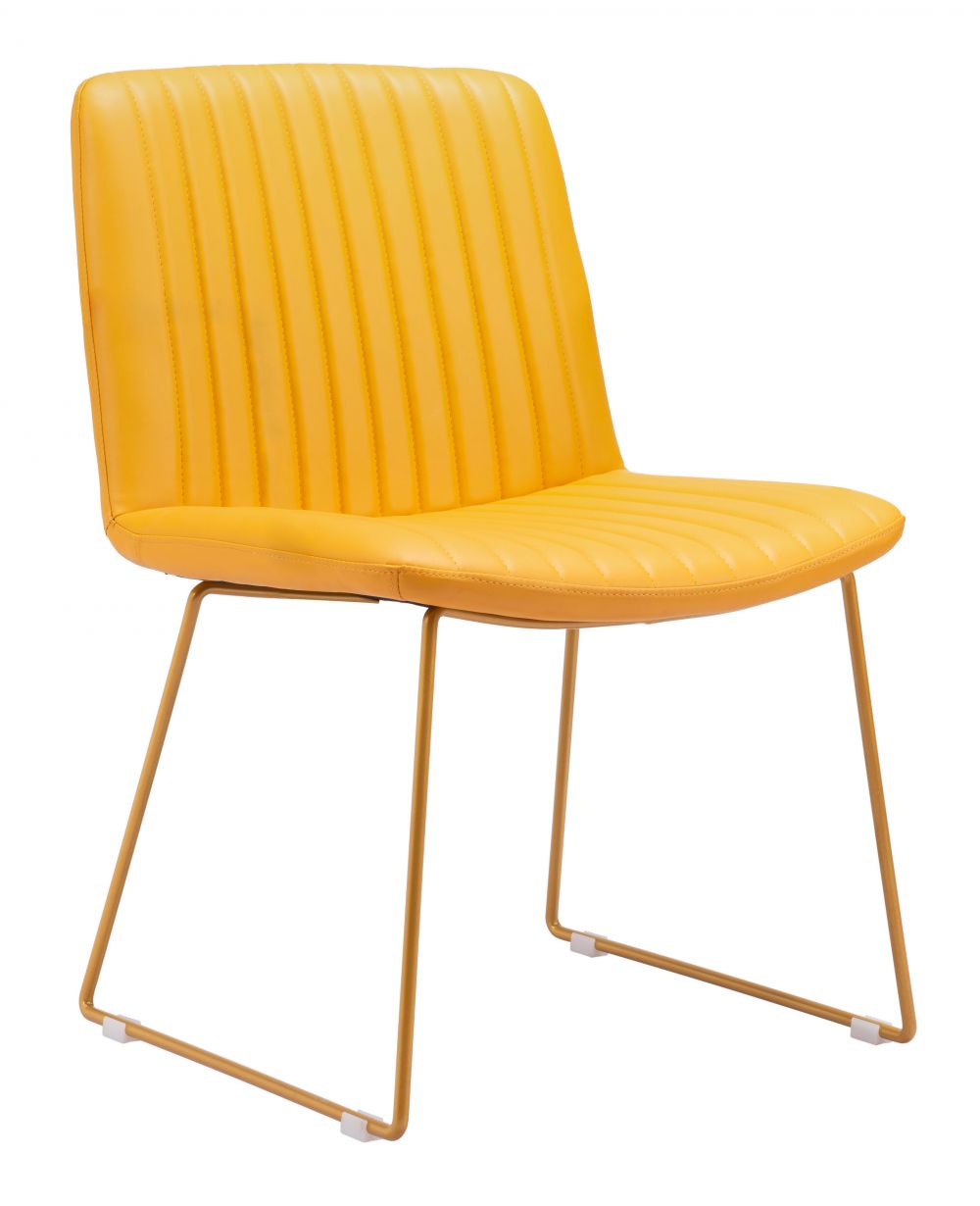 ZuoMod Joy Dining Chair (Set of 2) Yellow 109476