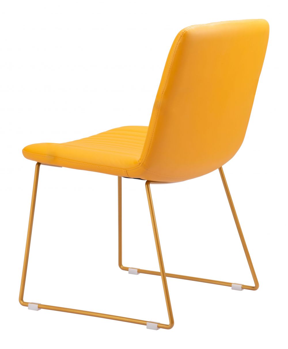 ZuoMod Joy Dining Chair (Set of 2) Yellow 109476