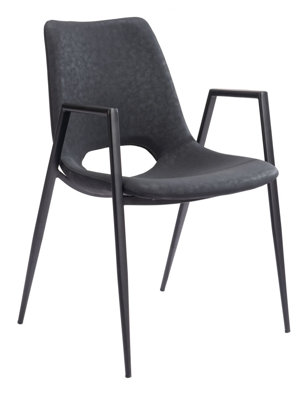 ZuoMod Desi Dining Chair (Set of 2) Black 109534