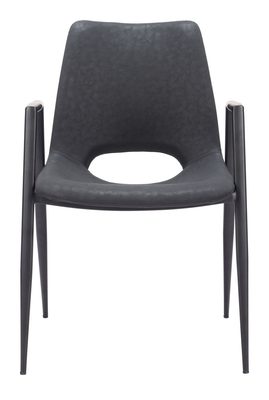 ZuoMod Desi Dining Chair (Set of 2) Black 109534