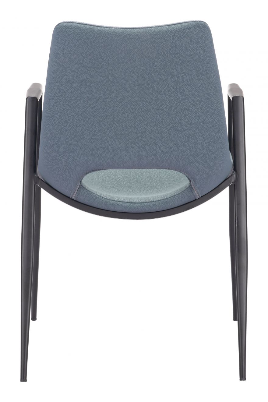 ZuoMod Desi Dining (Set of 2) Chair Blue 109536