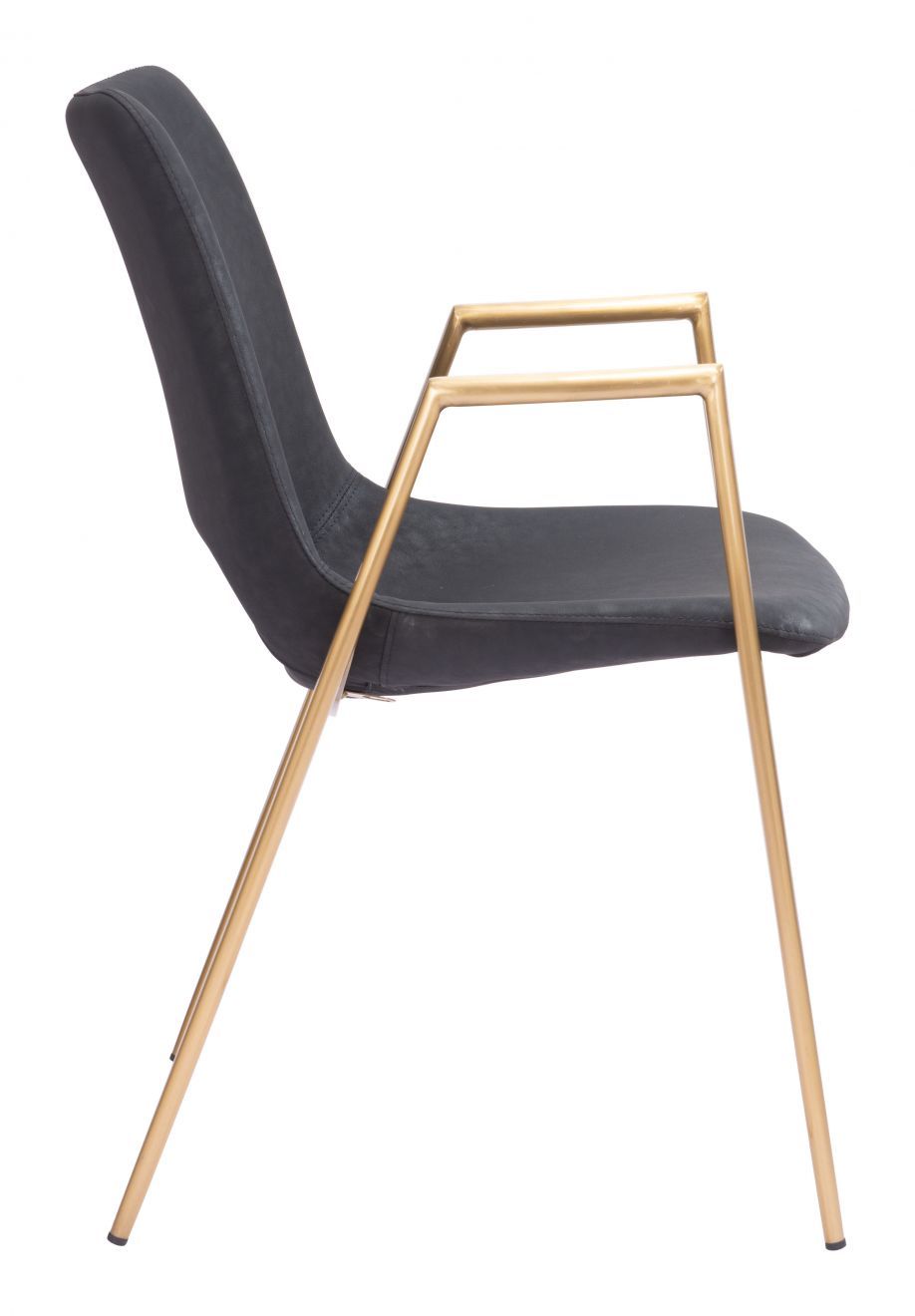 ZuoMod Desi Dining Chair Black & Gold 109549