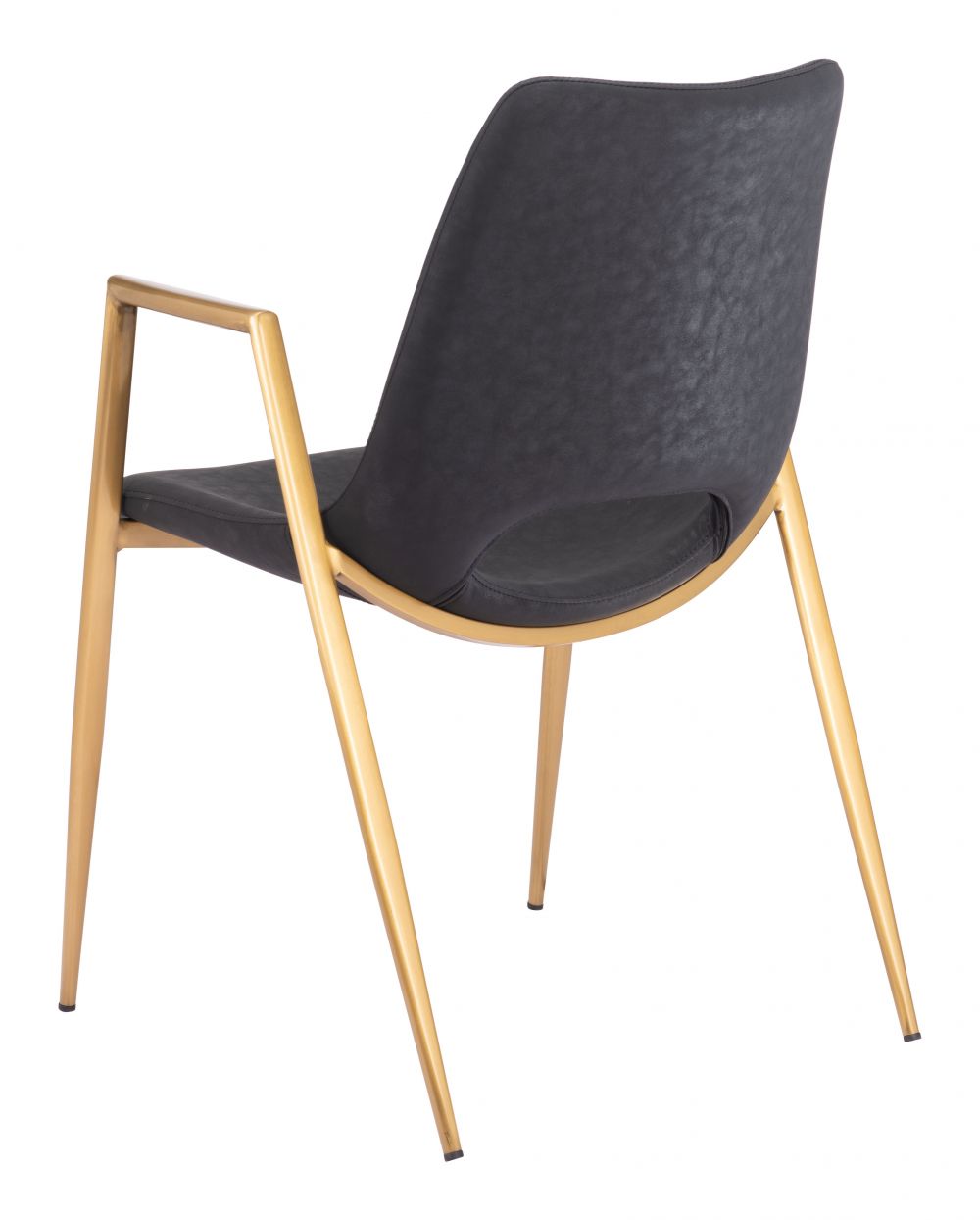 ZuoMod Desi Dining Chair Black & Gold 109549