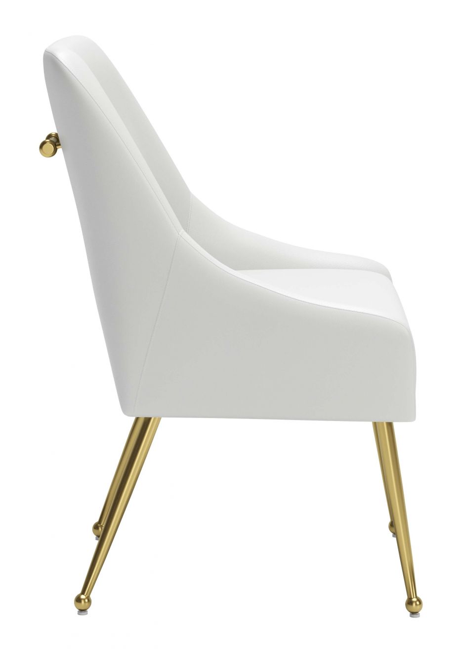 ZuoMod Maxine Dining Chair Black and Gold, Navy Blue and Gold, or White and Gold