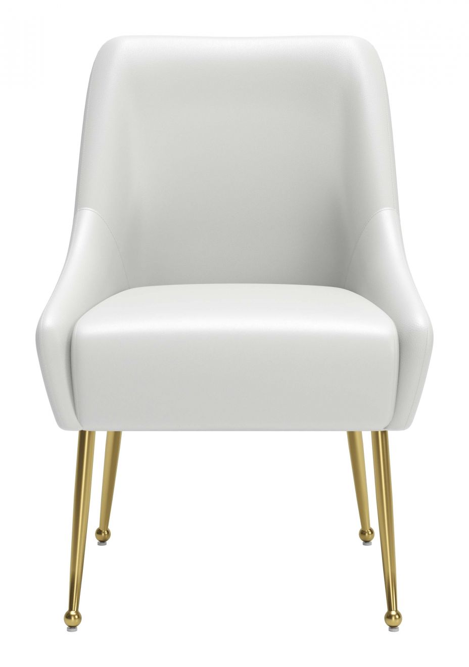 ZuoMod Maxine Dining Chair Black and Gold, Navy Blue and Gold, or White and Gold