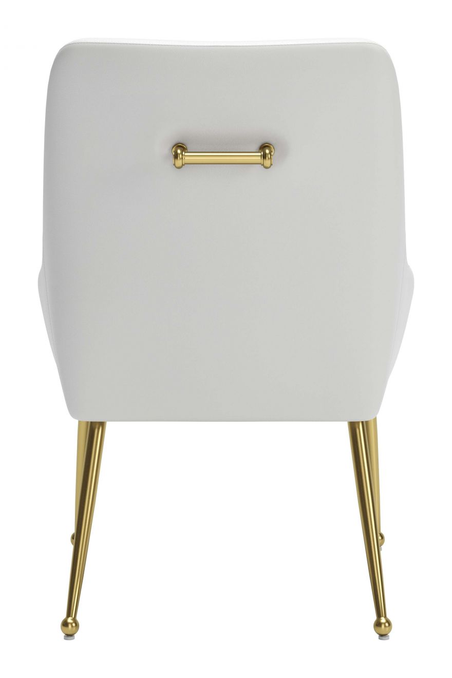 ZuoMod Maxine Dining Chair Black and Gold, Navy Blue and Gold, or White and Gold