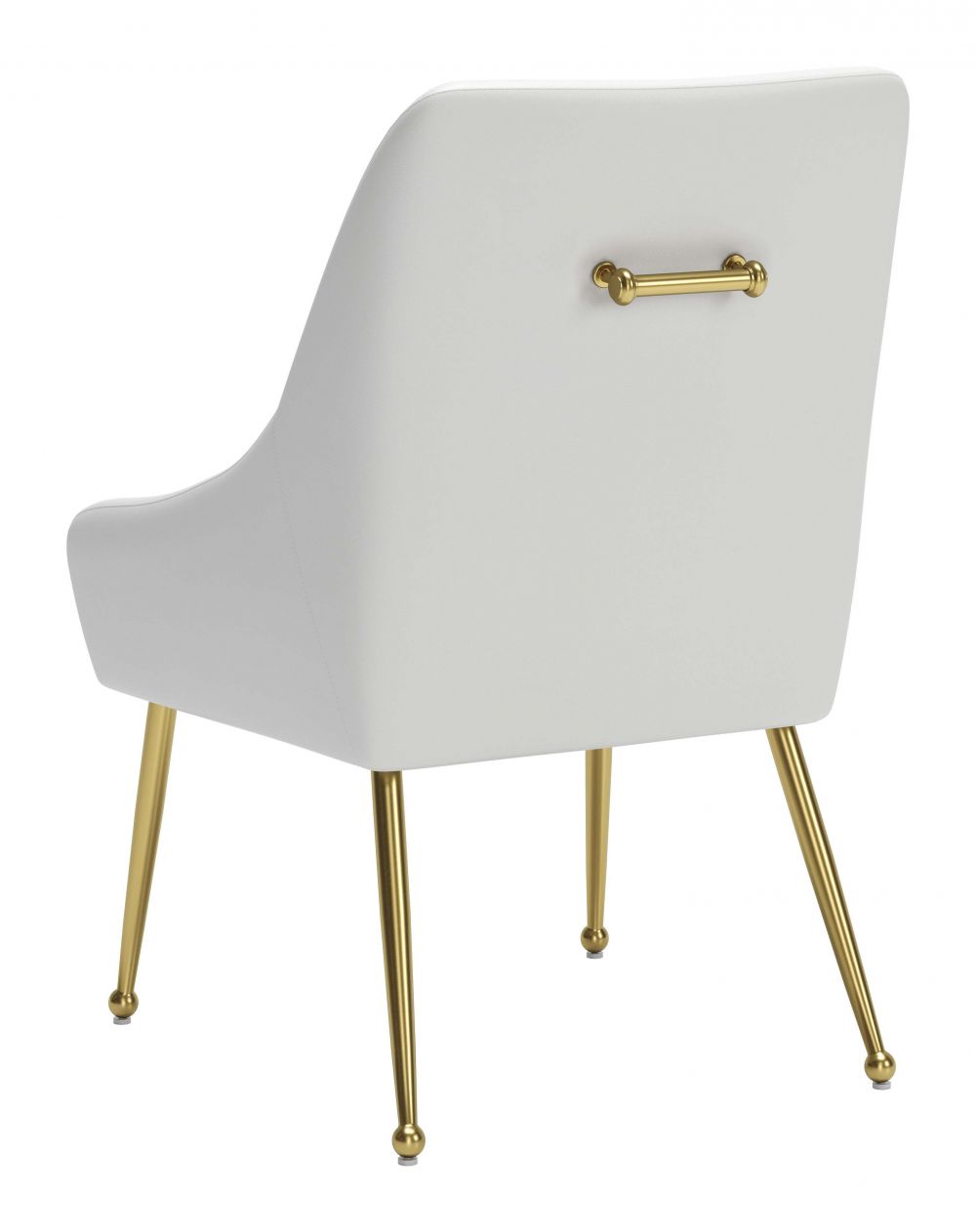 ZuoMod Maxine Dining Chair Black and Gold, Navy Blue and Gold, or White and Gold