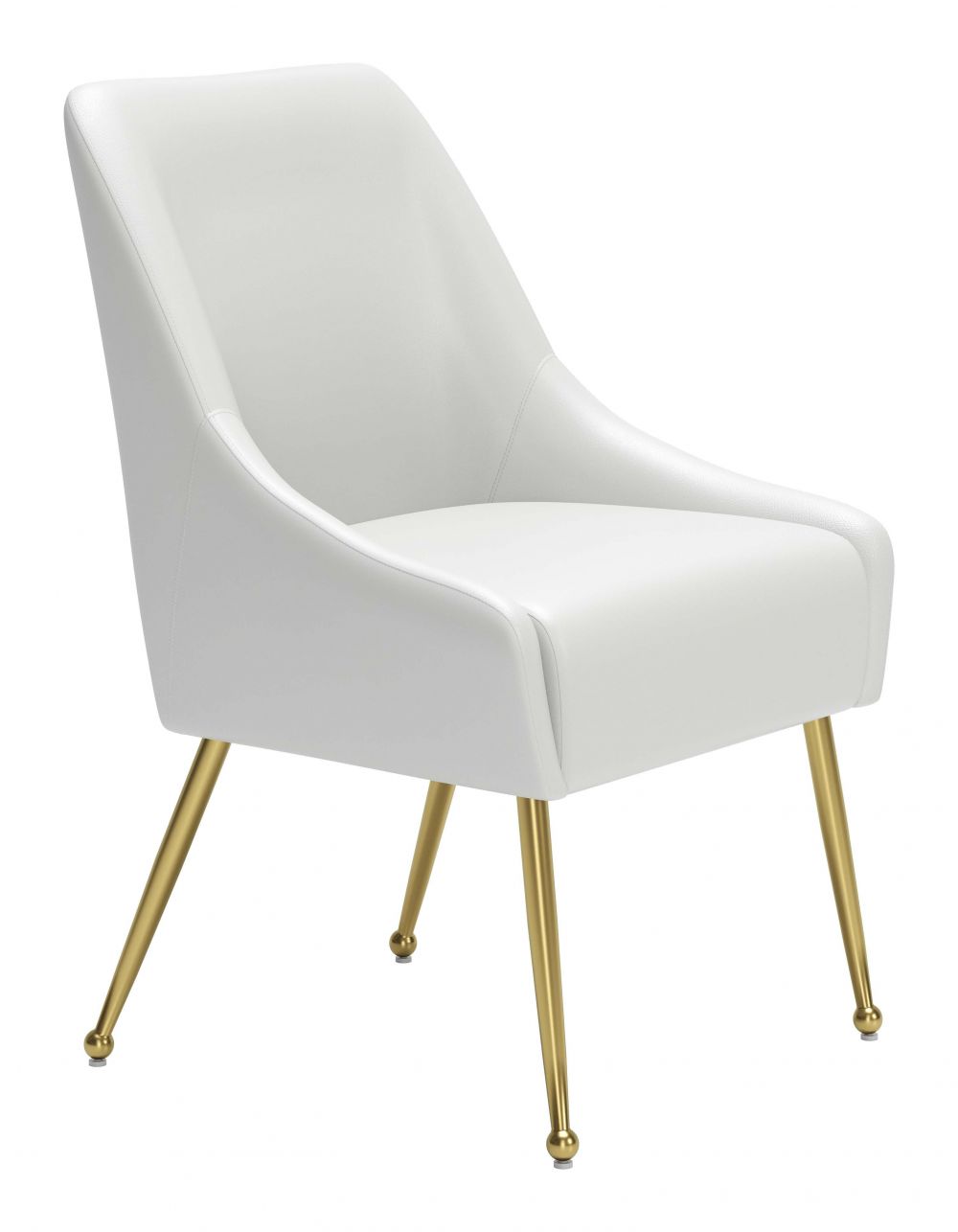 ZuoMod Maxine Dining Chair Black and Gold, Navy Blue and Gold, or White and Gold