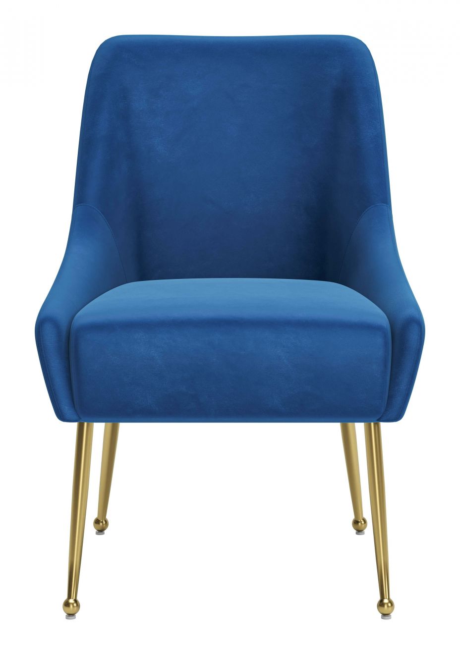 ZuoMod Maxine Dining Chair Black and Gold, Navy Blue and Gold, or White and Gold