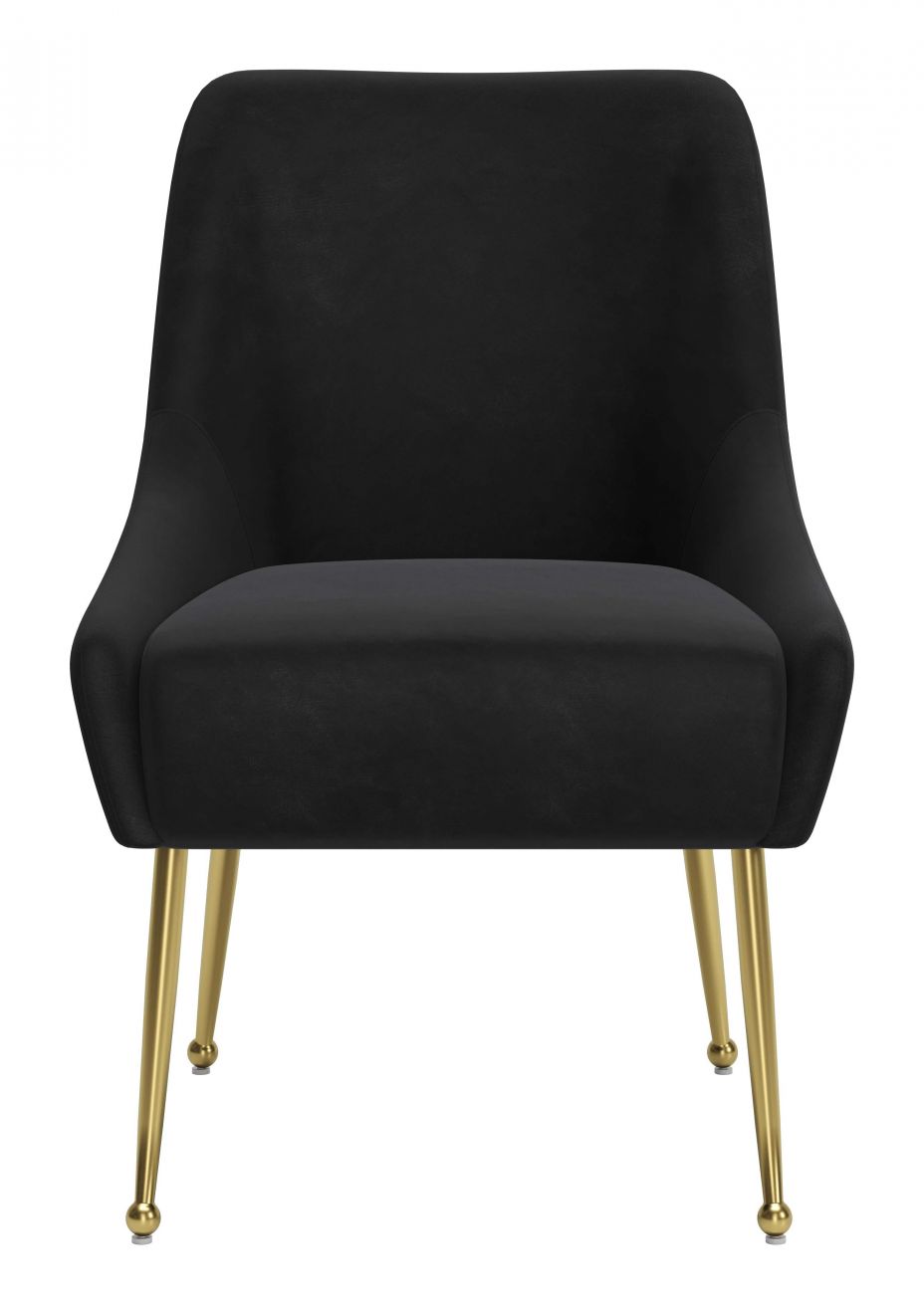 ZuoMod Maxine Dining Chair Black and Gold, Navy Blue and Gold, or White and Gold