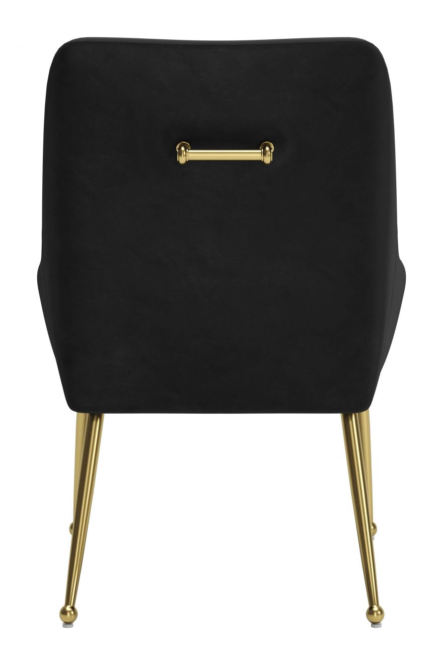 ZuoMod Maxine Dining Chair Black and Gold, Navy Blue and Gold, or White and Gold