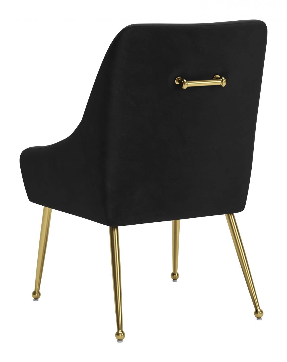 ZuoMod Maxine Dining Chair Black and Gold, Navy Blue and Gold, or White and Gold