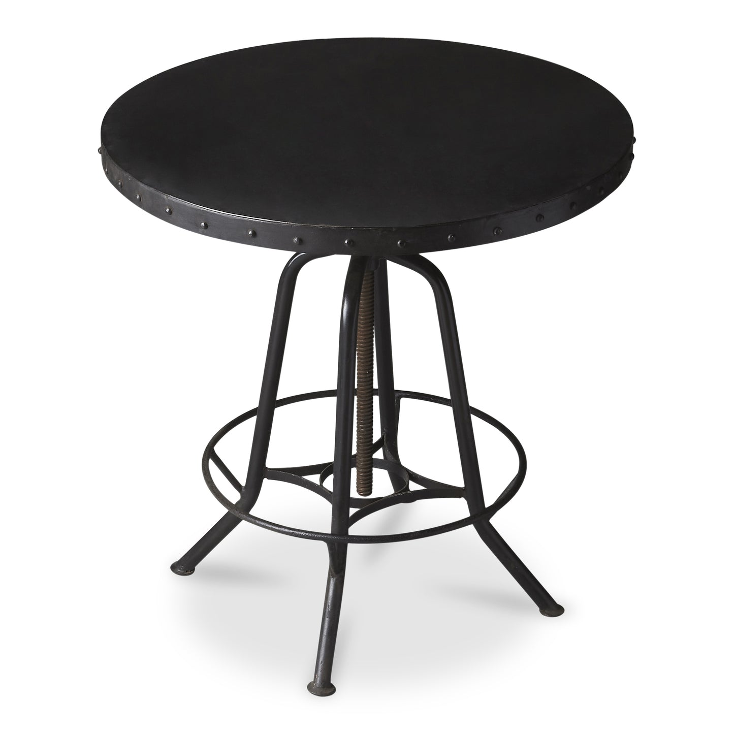 Butler Specialty Company EngleWood Round 29"W Metal Hall/Pub Table, Black 1200025