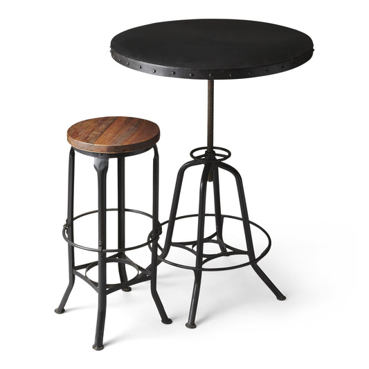 Butler Specialty Company EngleWood Round 29"W Metal Hall/Pub Table, Black 1200025