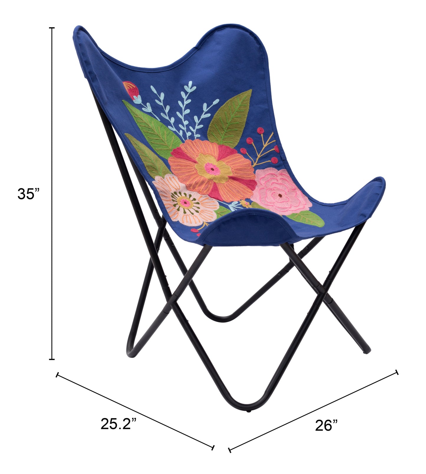 ZuoMod Marsa Accent Chair Multicolor