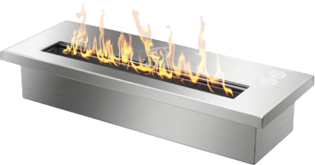 Bio Flame 16" Burner (Stainless Steel) EB-16-Silver