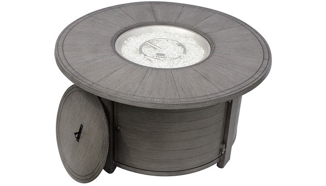 Az Patio Round Aluminum Fire Pit With Faux Wood Finish FS-2017-FPT