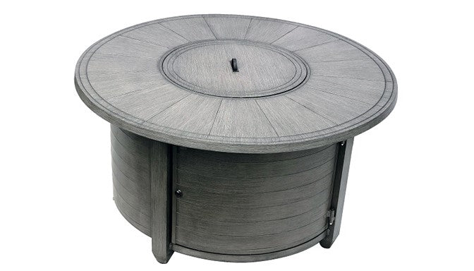 Az Patio Round Aluminum Fire Pit With Faux Wood Finish FS-2017-FPT