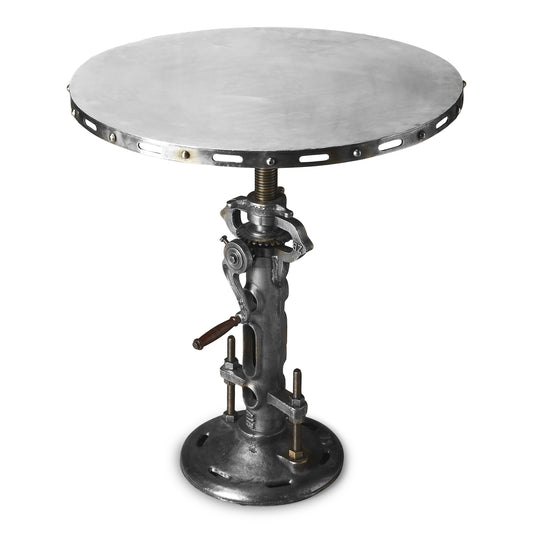 Butler Specialty Company Fenwick Round Metal 31.5"W Hall/Pub Table, Silver 2072025