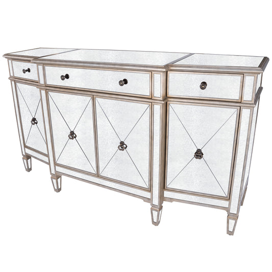 Butler Specialty Company Celeste Mirrored 68" Buffet, Silver 2614146