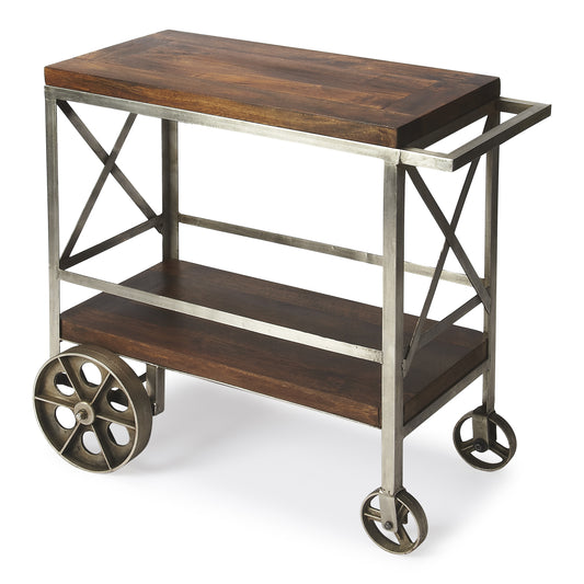 Butler Specialty Company Merrill Metal & Wood Bar Cart, Multi-Color 3541330