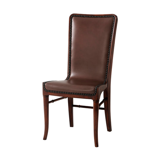 Theodore Alexander Leather Sling Dining Chair 4000-485.0AAC