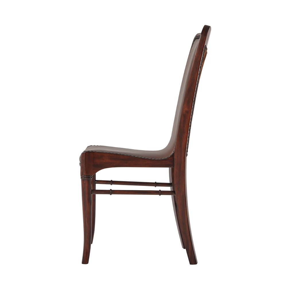 Theodore Alexander Leather Sling Dining Chair 4000-485.0AAC