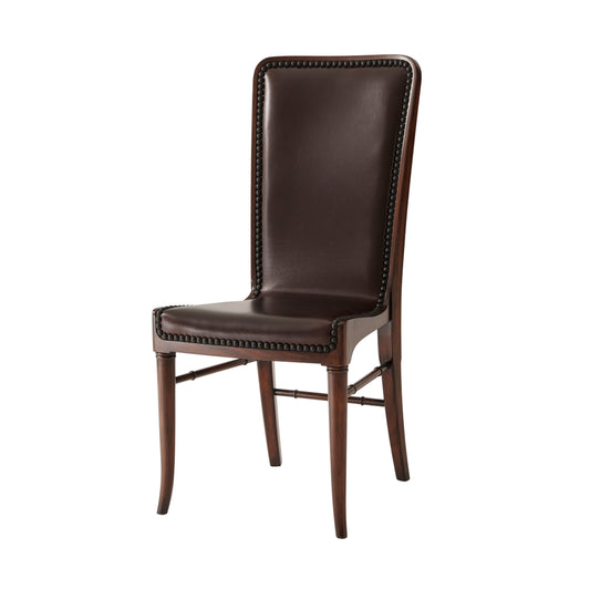 Theodore Alexander Leather Sling Dining Chair 4000-485DC