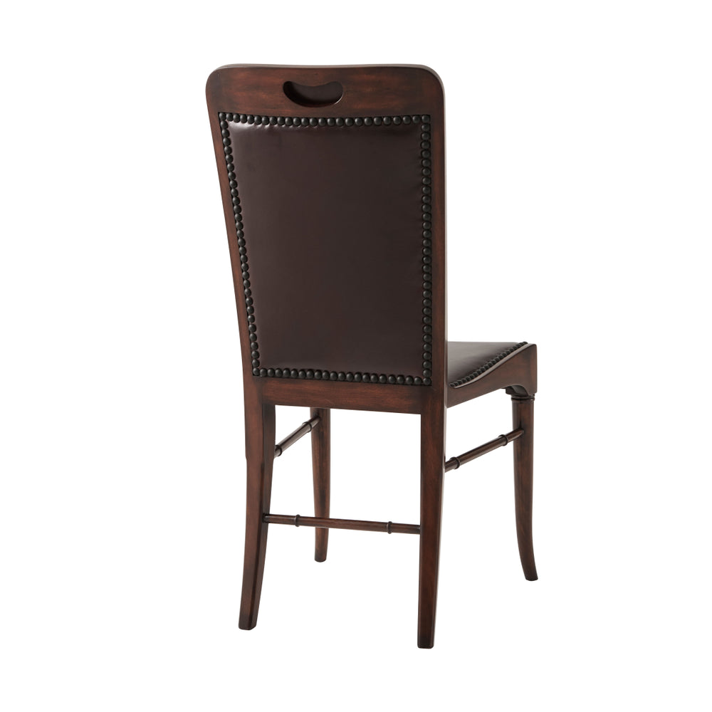 Theodore Alexander Leather Sling Dining Chair 4000-485DC