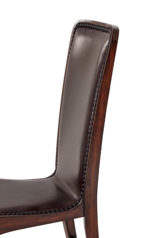 Theodore Alexander Leather Sling Dining Chair 4000-485DC