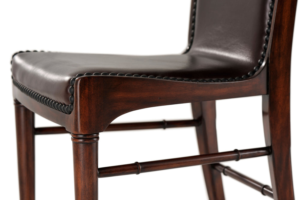 Theodore Alexander Leather Sling Dining Chair 4000-485DC