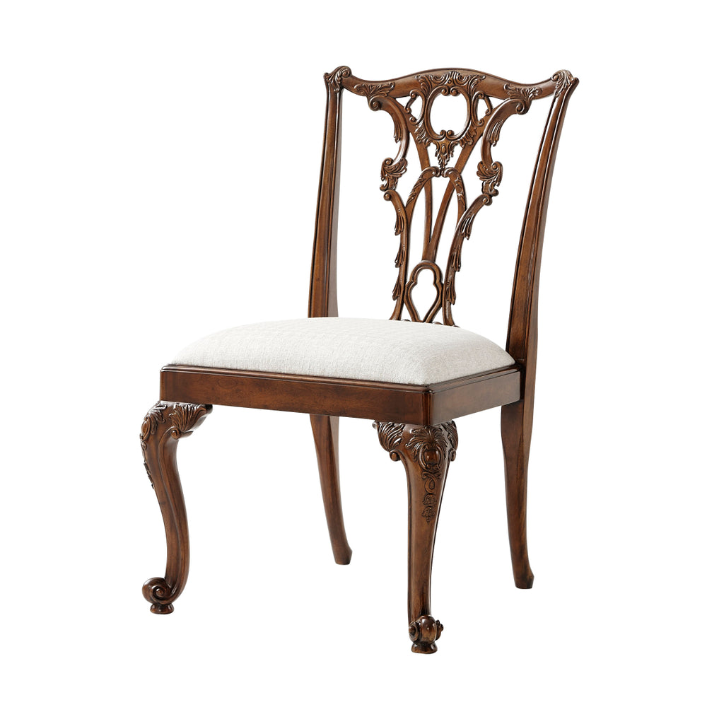 Theodore Alexander Seated in Rococo Splendour Side Chair 4000-577.1AQP