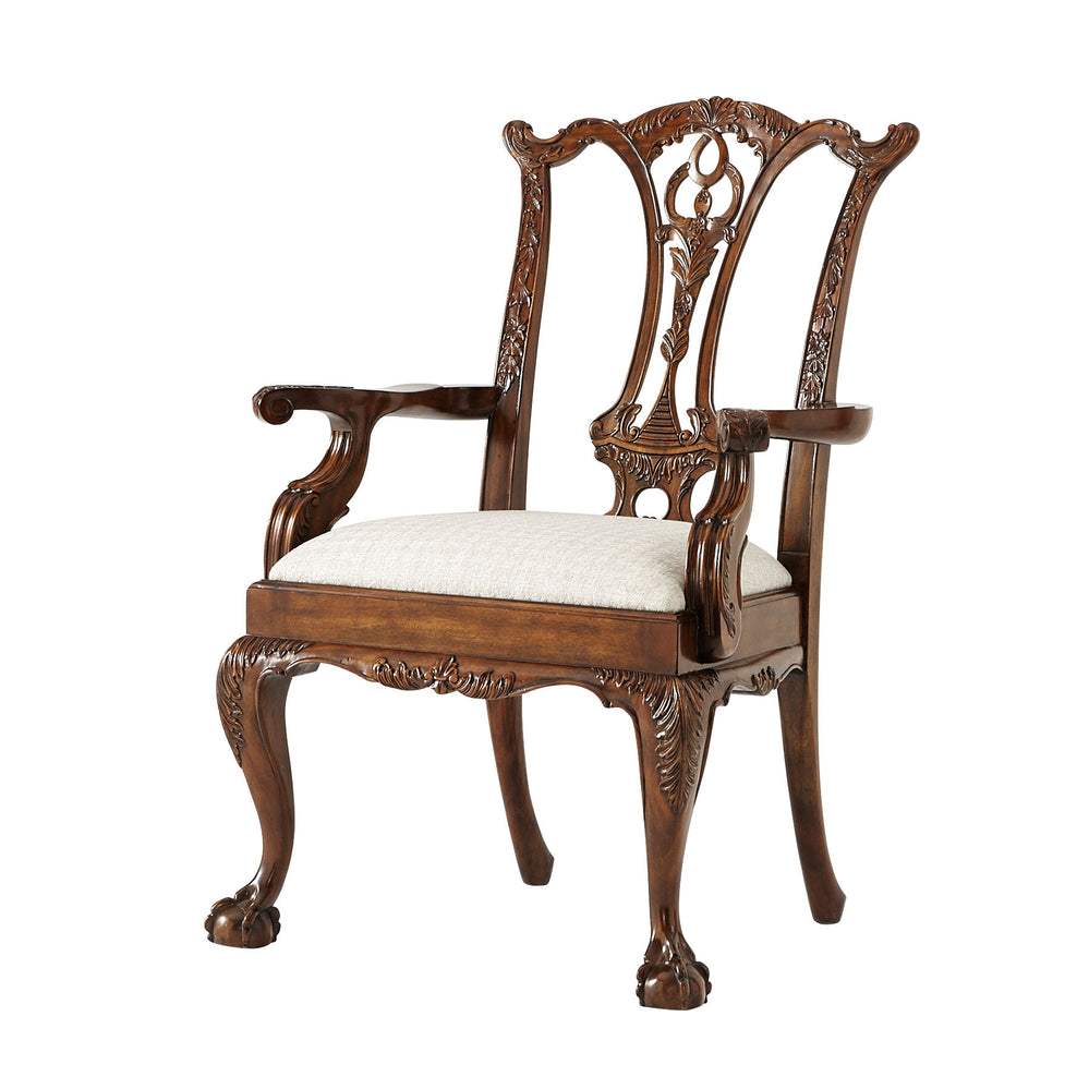 Theodore Alexander Classic Claw and Ball Armchair 4100-519.1ARP