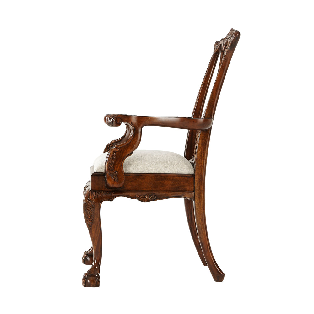 Theodore Alexander Classic Claw and Ball Armchair 4100-519.1ARP