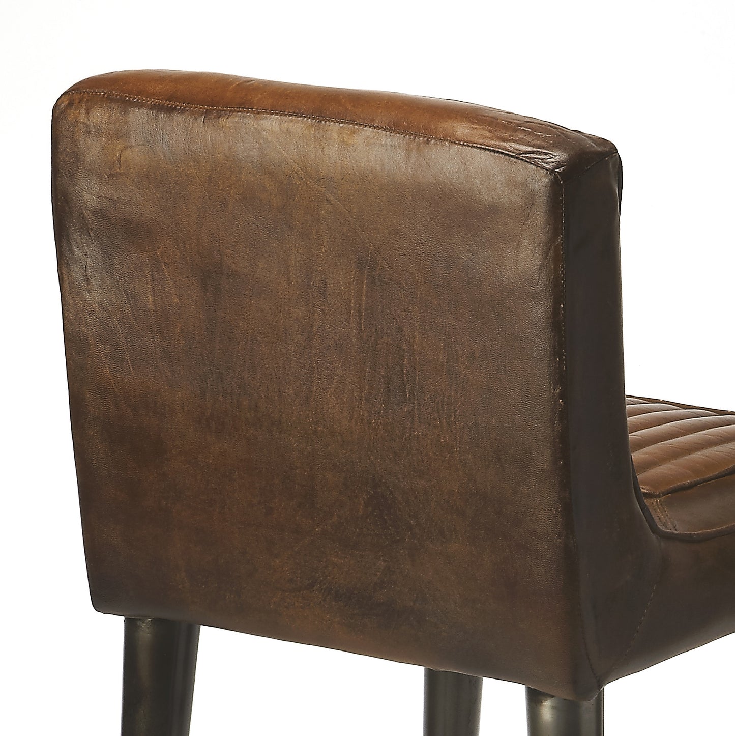 Butler Specialty Company Maxwell Leather 32" Bar Stool, Dark Brown 4347344