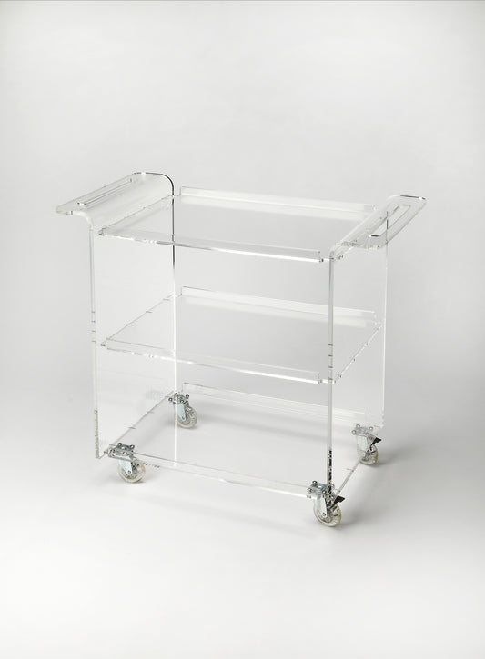 Butler Specialty Company Crystal Clear Acrylic Bar Cart, Clear 5169335