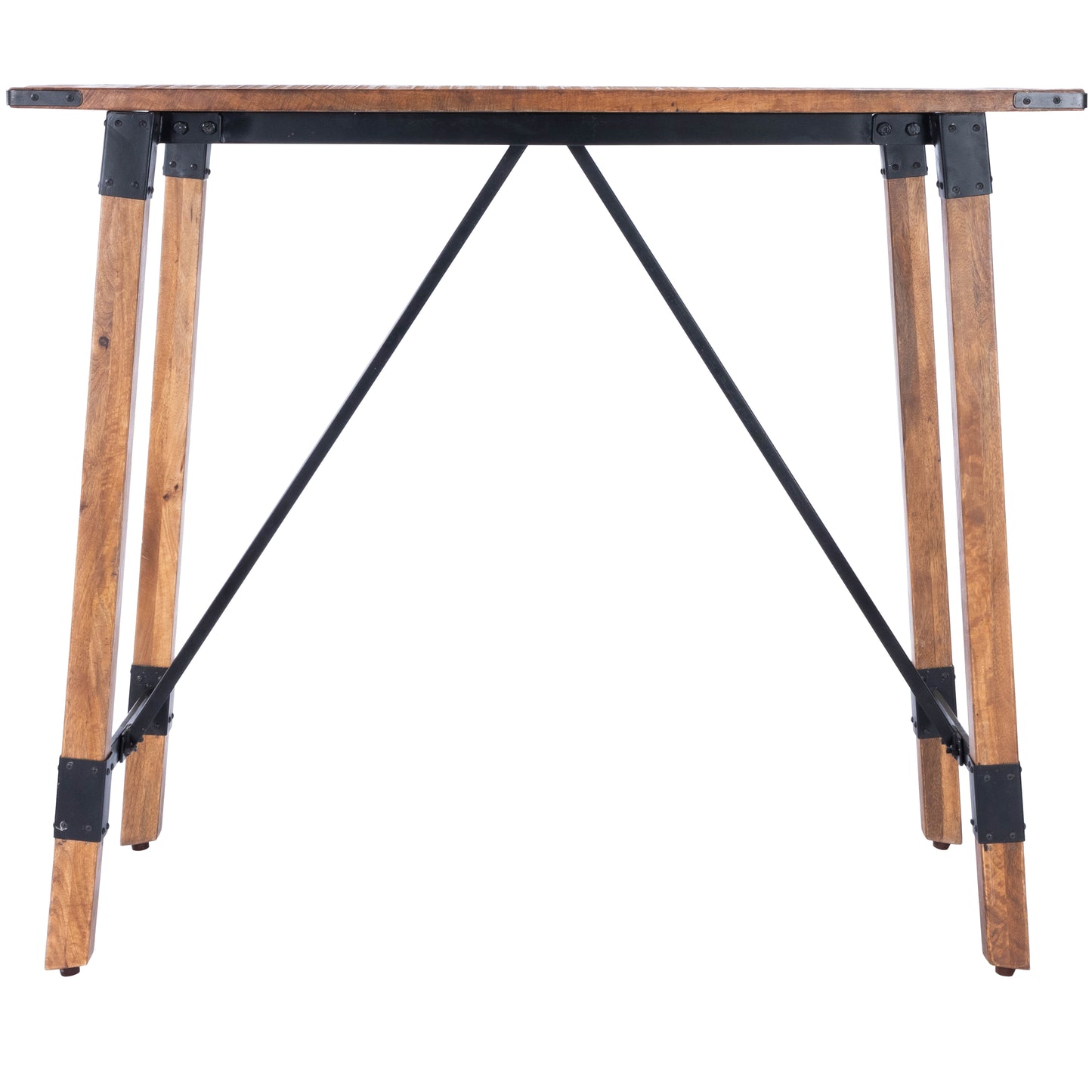 Butler Specialty Company Mountain Lodge Wood & Metal 51"W Pub Table, Natural Wood 5481330