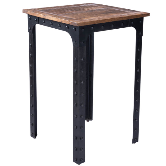 Butler Specialty Company River Wood & Metal 27.5"W Pub Table, Natural Wood 5494330