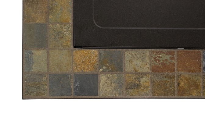 Az Patio 30" Square Slate Tile Top Fire Pit GFT-60843