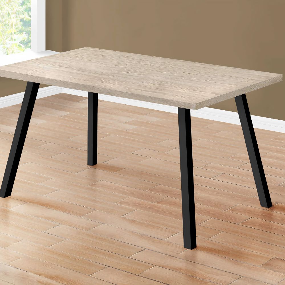 lifestyle 2 60" Dark Taupe Wood-Look Dining Table goldstardining.com