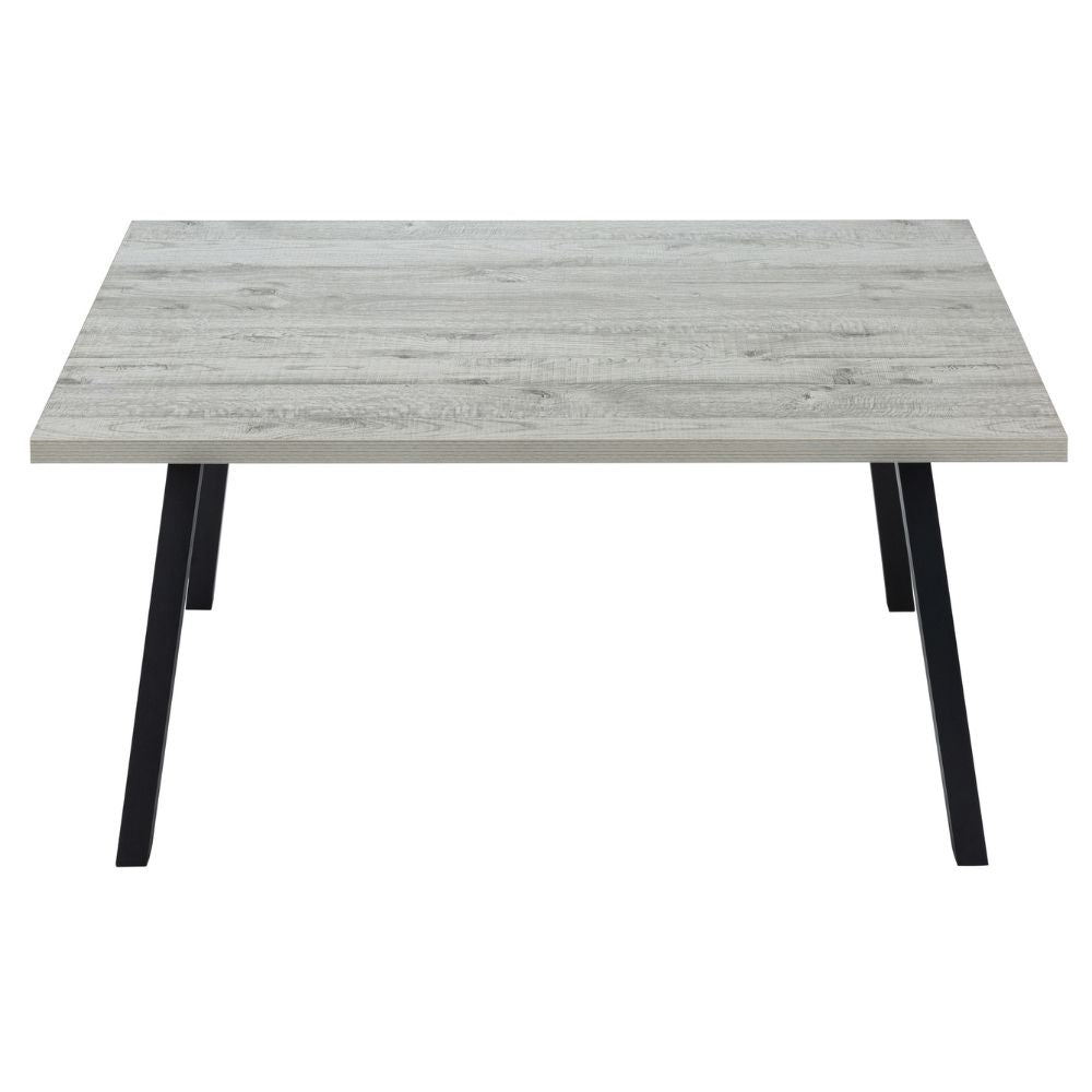 60" Grey Wood-Look Dining Table goldstardining.com