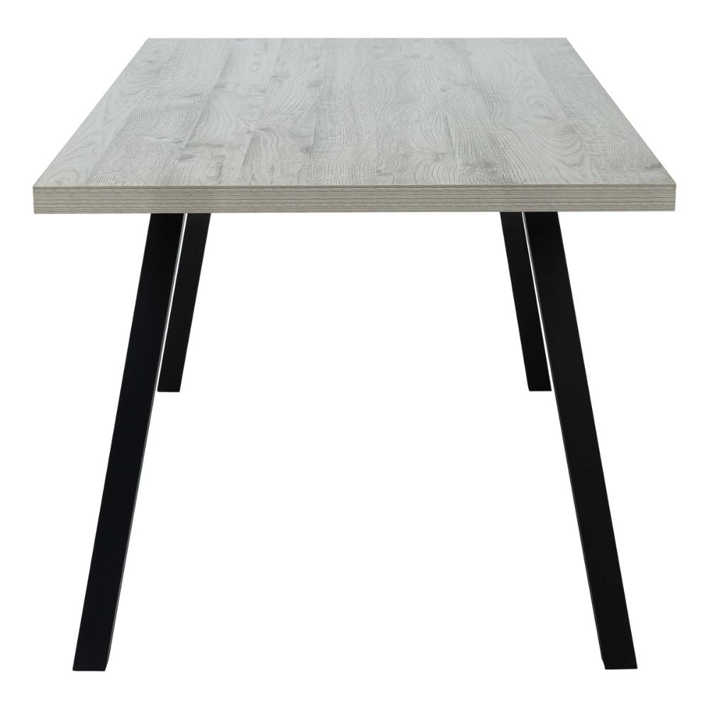 60" Grey Wood-Look Dining Table goldstardining.com
