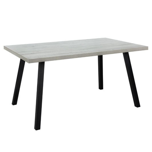 60" Grey Wood-Look Dining Table goldstardining.com