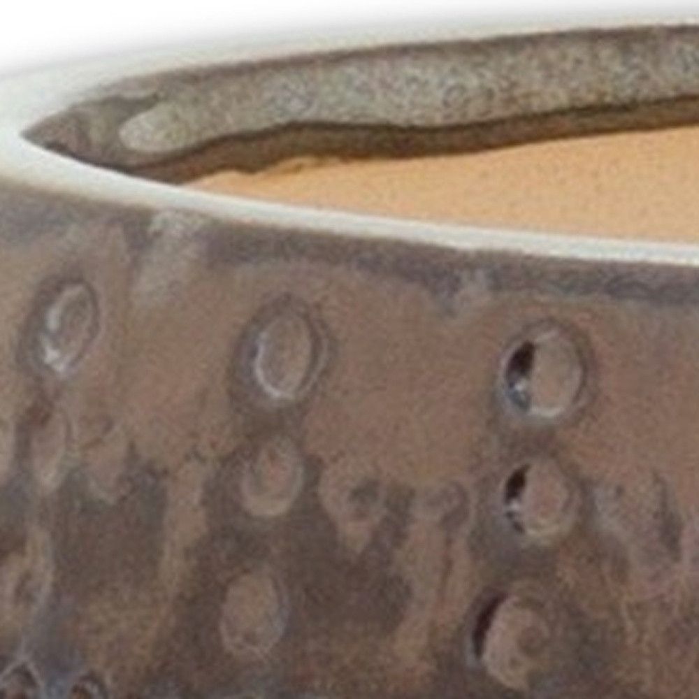 6 Inch Blue Clay Round Pot Planter