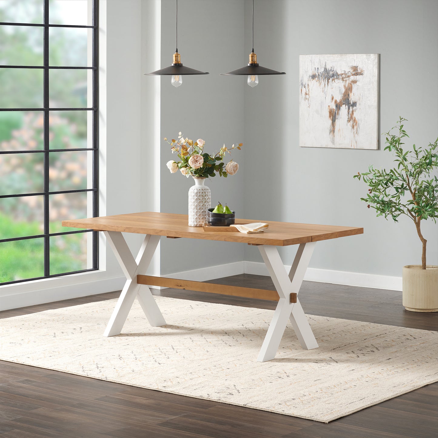 Alaterre Chelsea 72" Dining Table ACCH0164WH