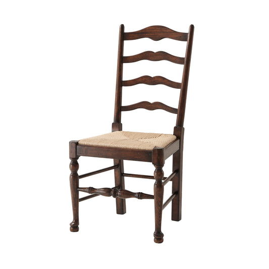 Theodore Alexander Victory Oak Ladderback Side Chair AL40092