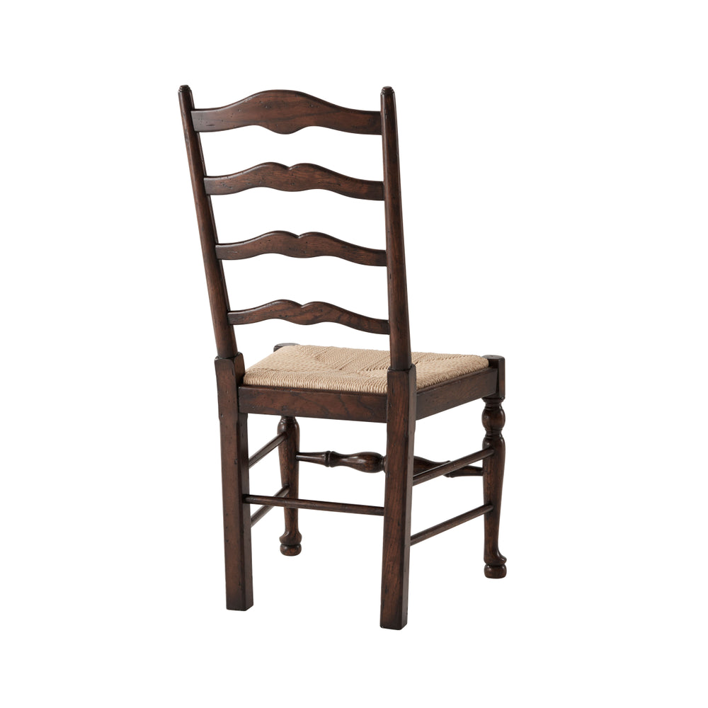 Theodore Alexander Victory Oak Ladderback Side Chair AL40092